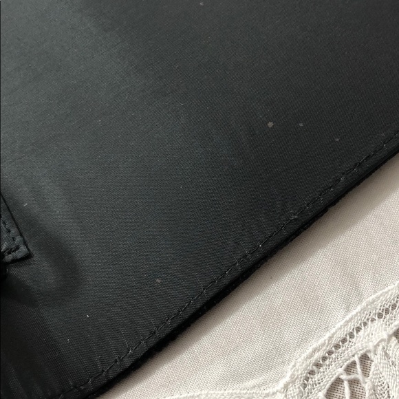 Vintage CAROLYNE BARTON NIGHT Black Velvet & Rhinestone Bag Clutch Purse - Picture 8 of 8